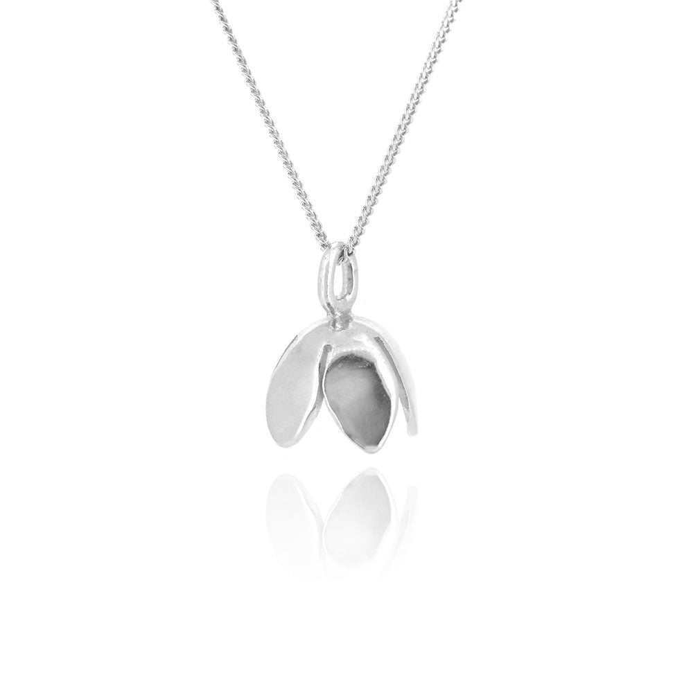 Single Flower Necklace - Sterling Silver
