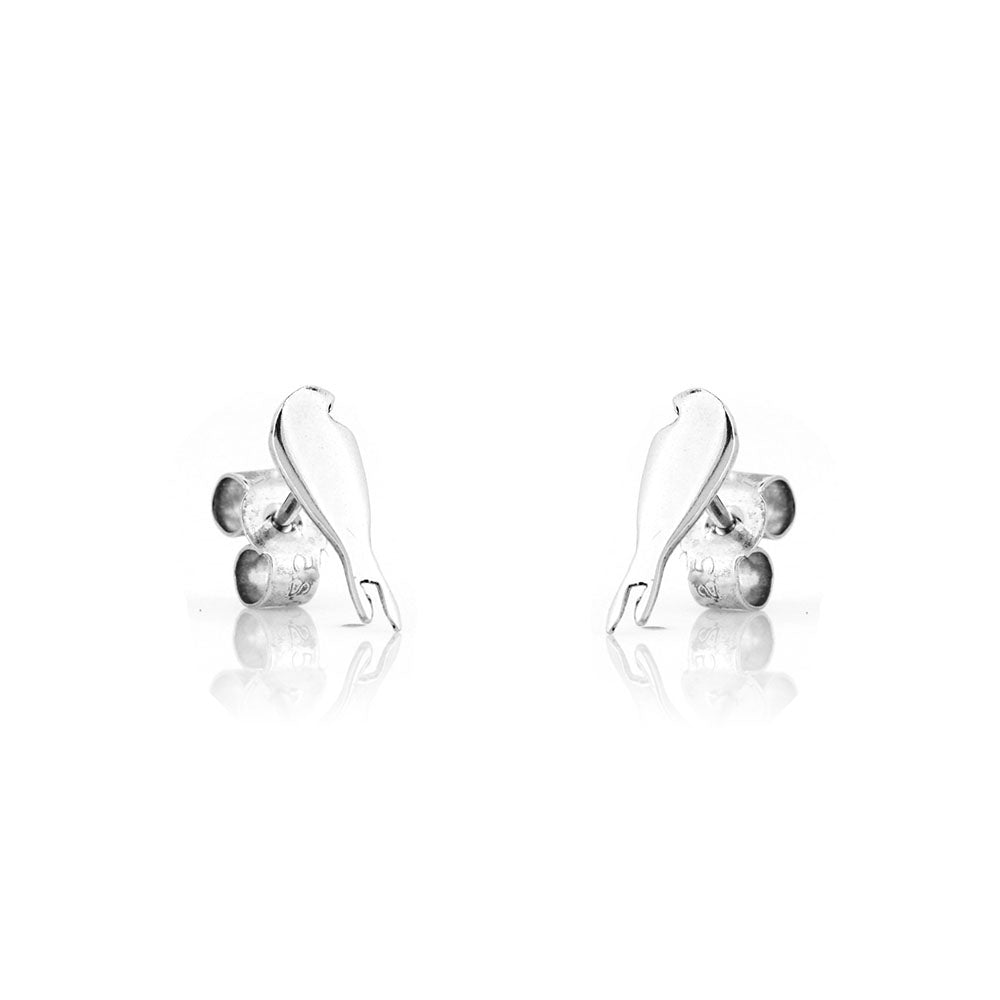 Swallow Stud Earrings - Sterling Silver