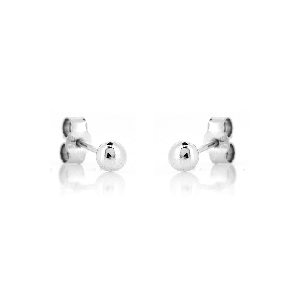 Ball 4mm Stud Earrings by Wendy Nutt Stud Earrings