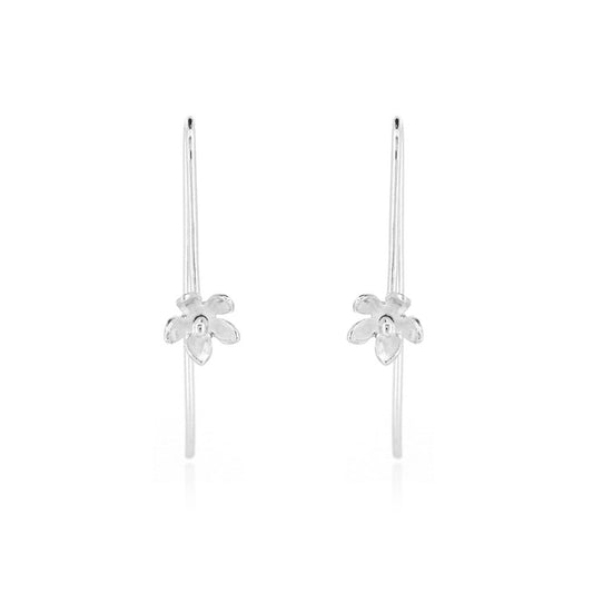 Jasmine Hook Drop Earring Sterling Silver Drop Earrings