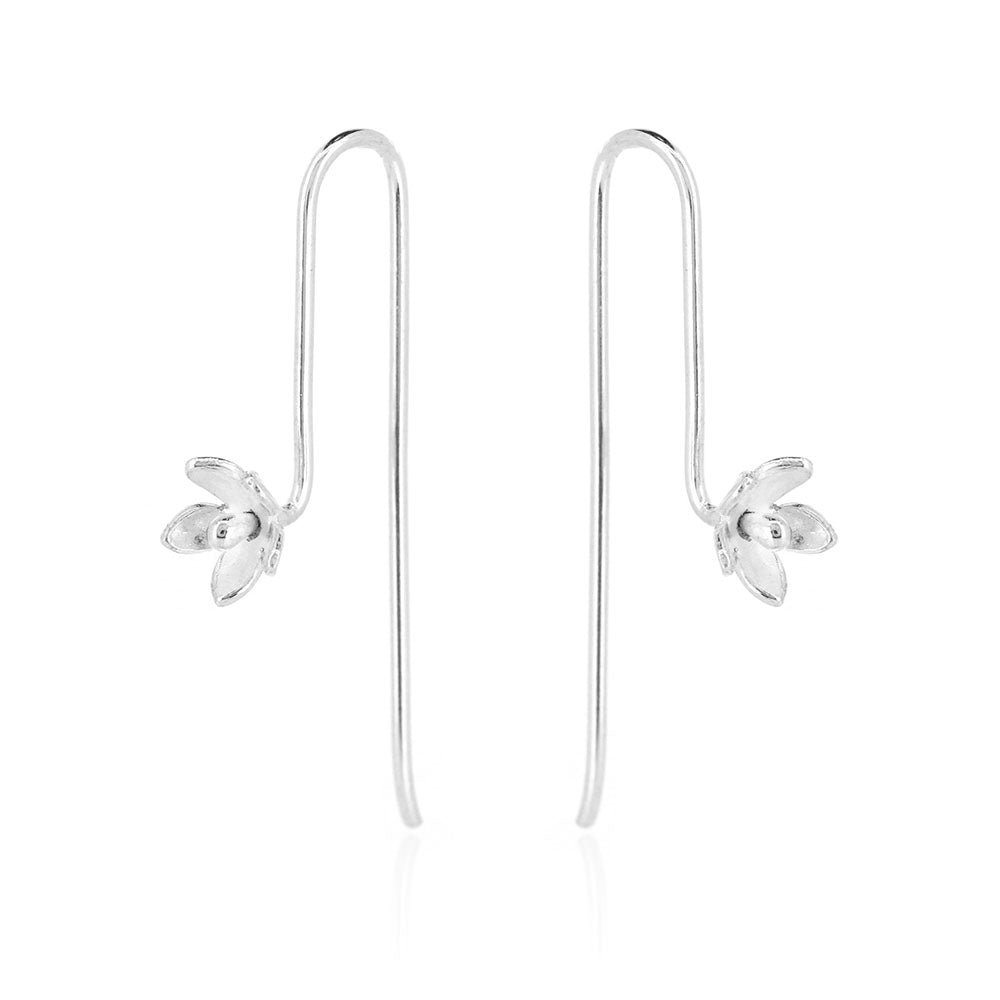 Jasmine Hook Drop Earring Sterling Silver Drop Earrings