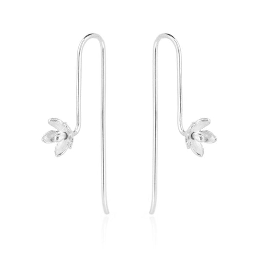 Jasmine Hook Drop Earring Sterling Silver Drop Earrings