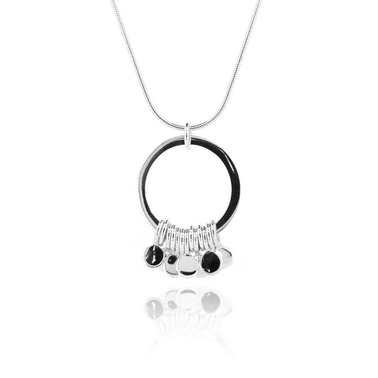 Festival Little Solid Disc Necklace - Sterling Silver Necklace
