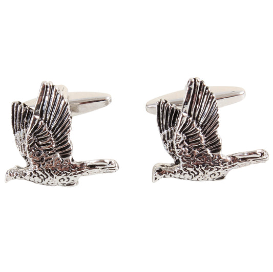 Cufflinks - Game Bird Burnished Rhodium Cufflinks