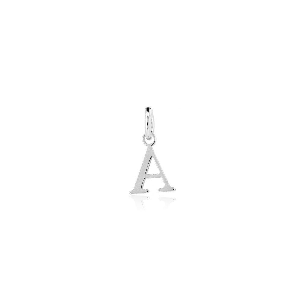 Initial "A" Charm - Sterling Silver Pendants and Charms