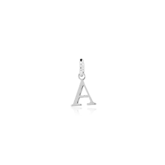 Initial "A" Charm - Sterling Silver Pendants and Charms