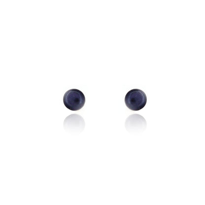 Alyssia Peacock Freshwater Pearl 4mm Stud Earrings - Sterling Silver