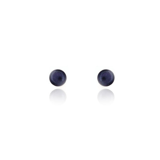 Alyssia Peacock Freshwater Pearl 4mm Stud Earrings - Sterling Silver