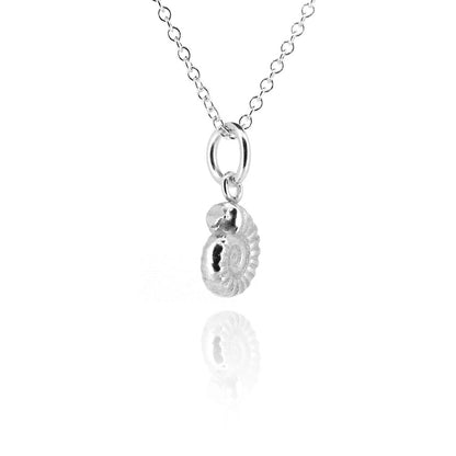 Ammonite Necklace - Sterling Silver Necklace