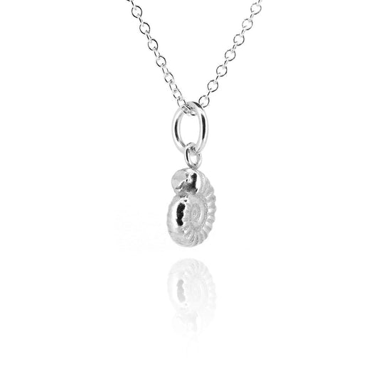 Ammonite Necklace - Sterling Silver Necklace