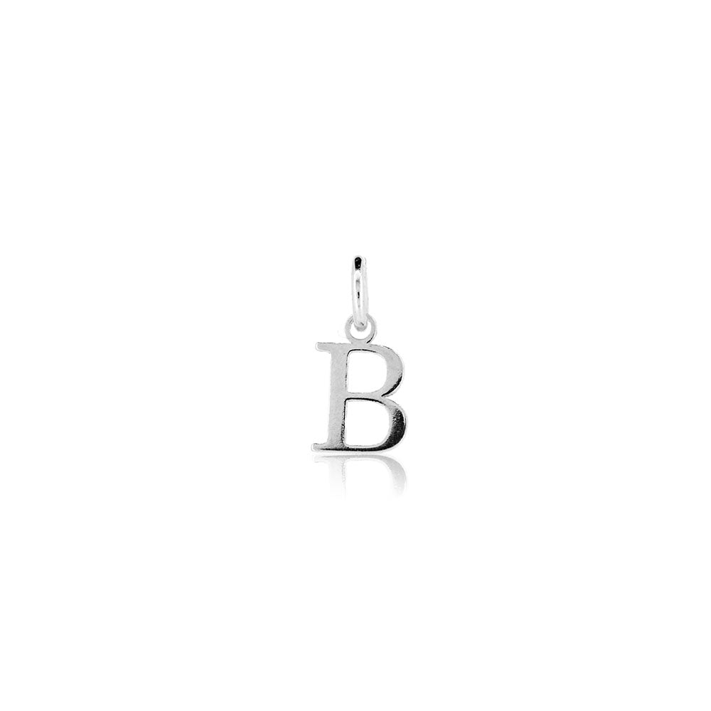 Initial "B" Charm - Sterling Silver Pendants and Charms