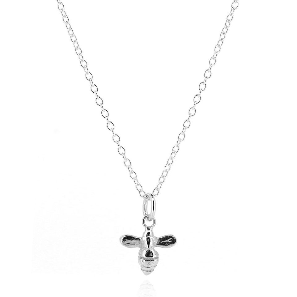Bee Tiny Necklace - Sterling Silver Necklace