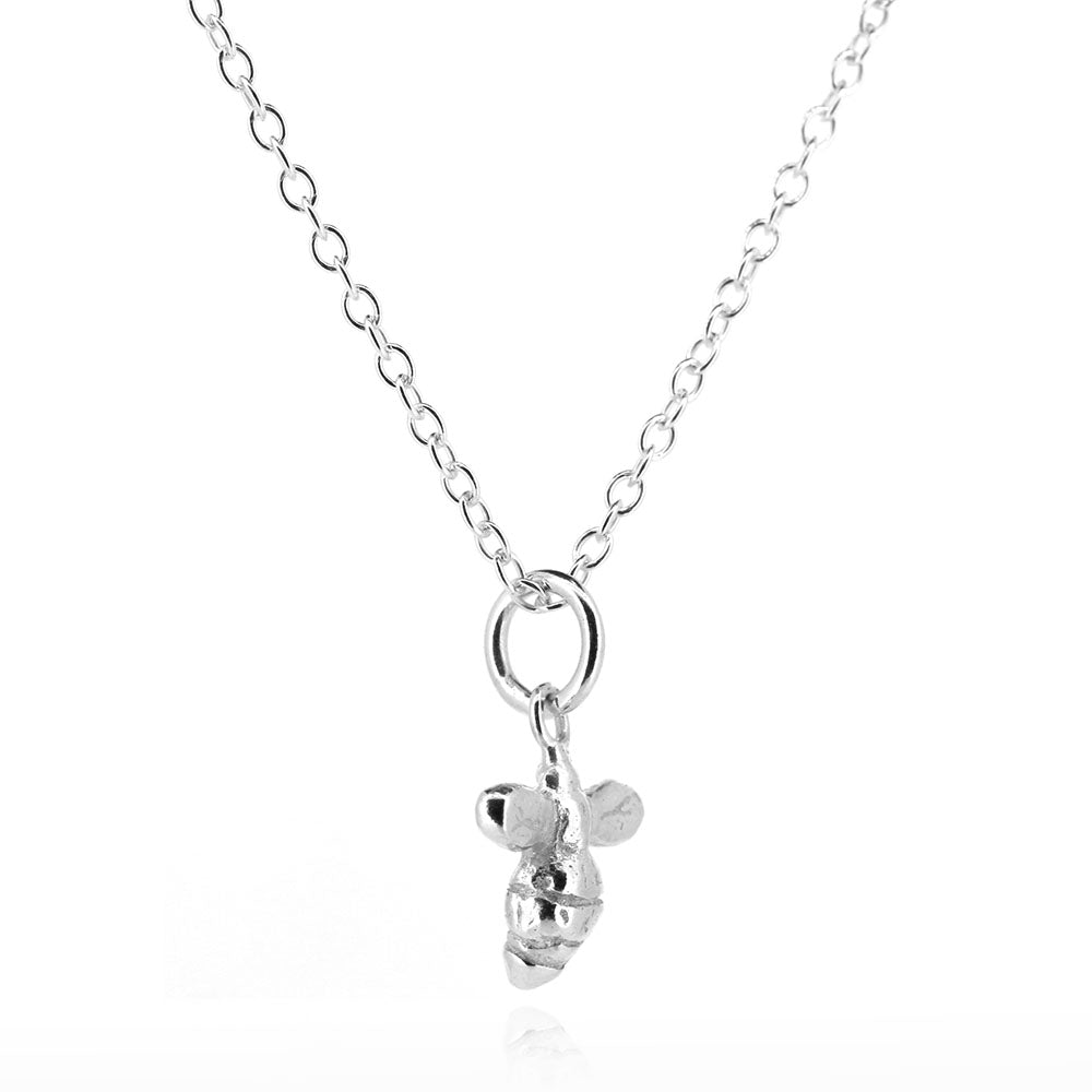 Bee Tiny Necklace - Sterling Silver Necklace