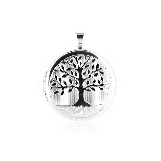 Locket Tree of Life Round - Sterling Silver Jewellery