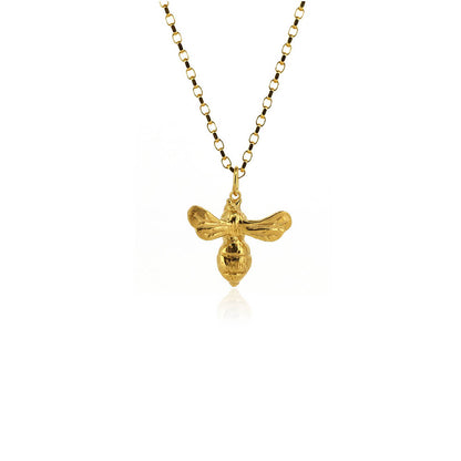 Bee Large Necklace - Yellow Gold Vermeil Necklace