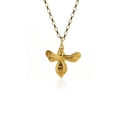 Bee Large Necklace - Yellow Gold Vermeil Necklace