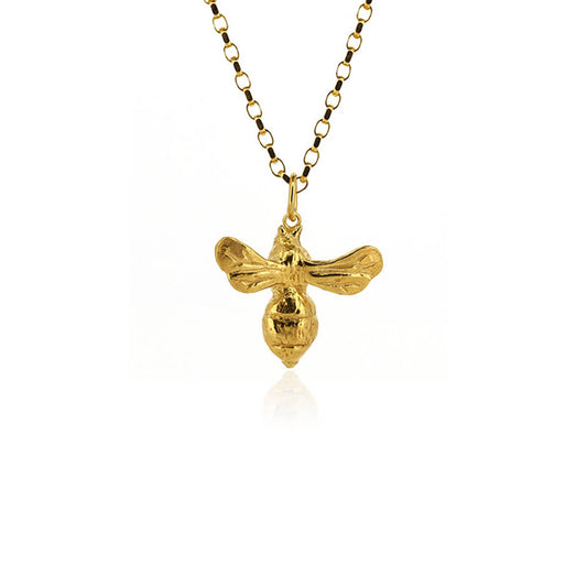 Bee Large Necklace - Yellow Gold Vermeil Necklace