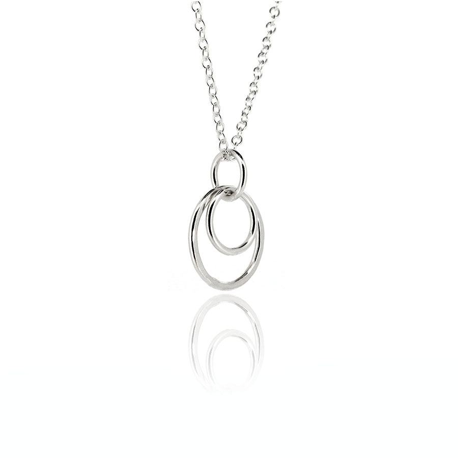 Cosmic Circle Necklace - Sterling Silver Necklace