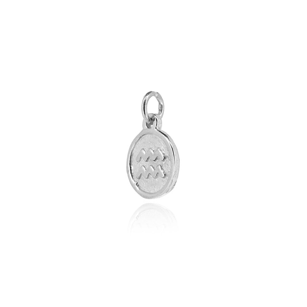 Zodiac Charm Aquarius - Sterling Silver Jewellery