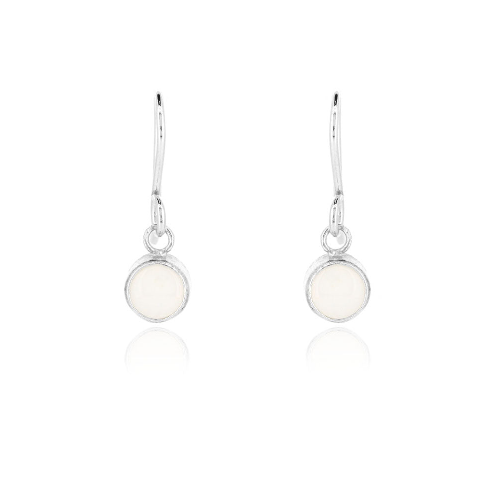 Celeste Opal Drop Earrings - Sterling Silver Drop Earrings