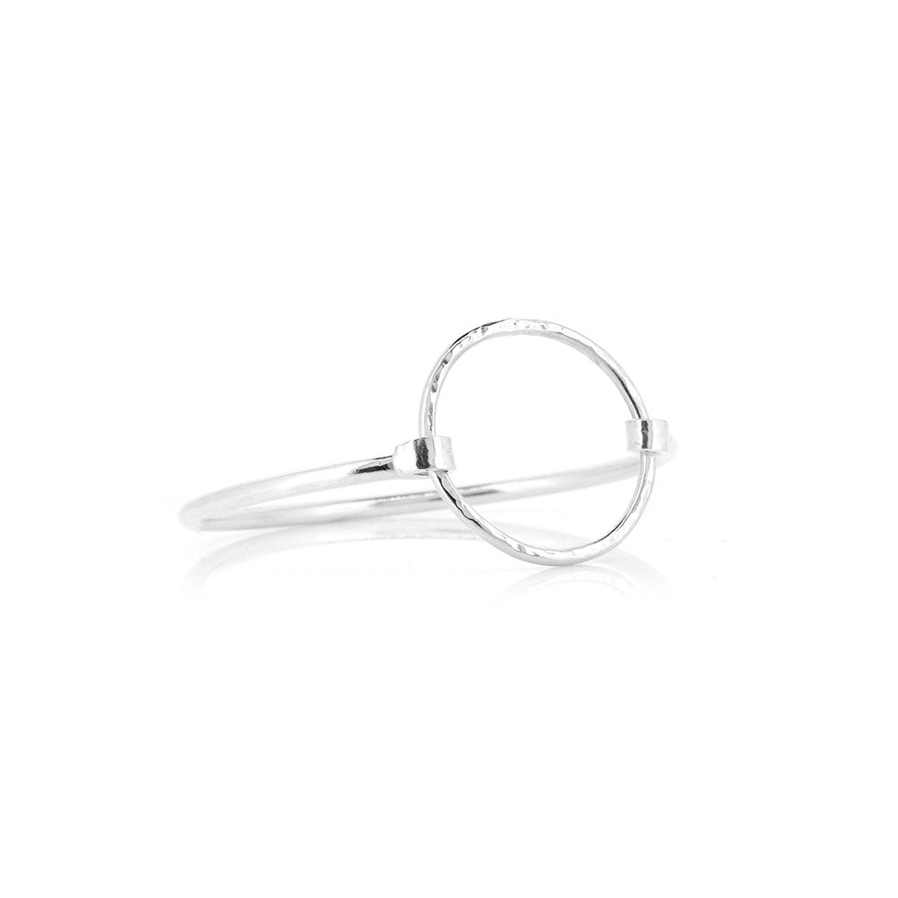 Unity Circle Hinged Bangle - Sterling Silver Bangles
