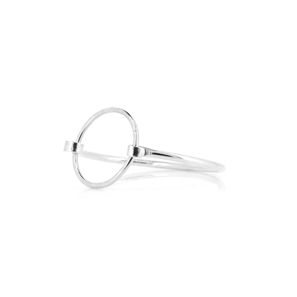 Unity Circle Hinged Bangle - Sterling Silver Bangles