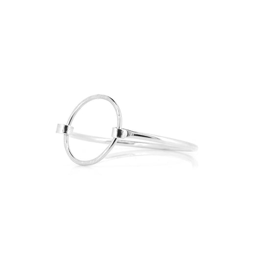 Unity Circle Hinged Bangle - Sterling Silver Bangles