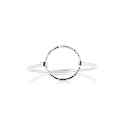 Unity Circle Hinged Bangle - Sterling Silver Bangles