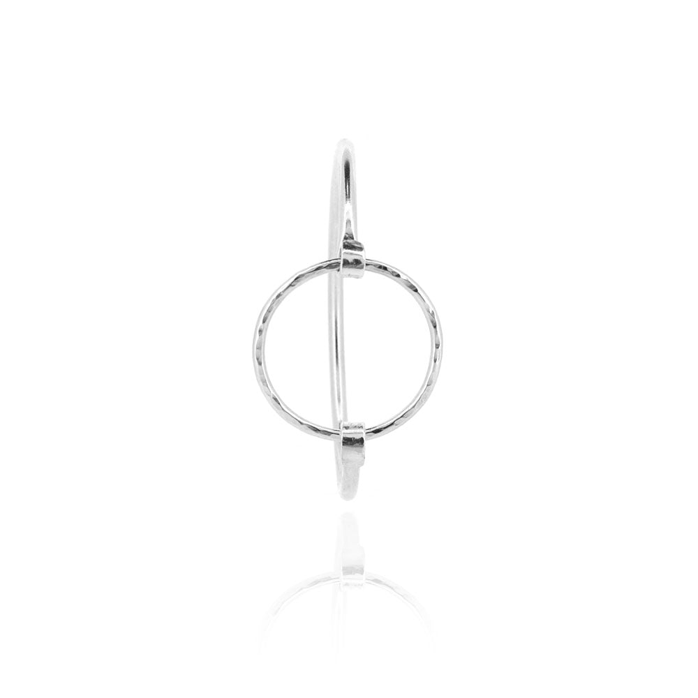 Unity Circle Hinged Bangle - Sterling Silver Bangles
