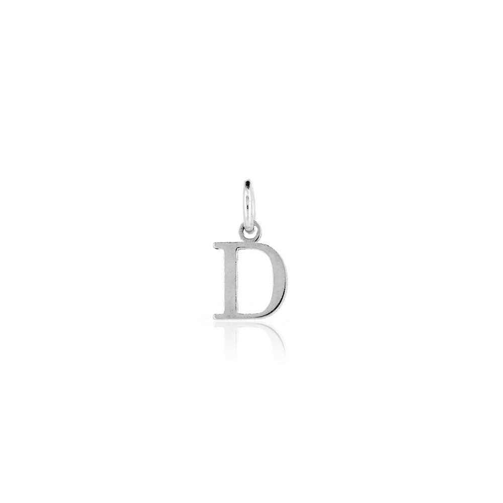 Initial "D" Charm - Sterling Silver Pendants and Charms