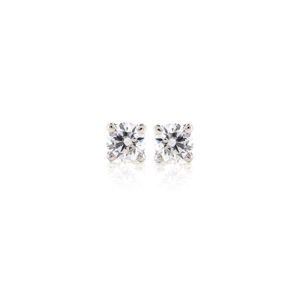 Martini Diamond 0.38ct Stud Earrings - Platinum Stud Earrings