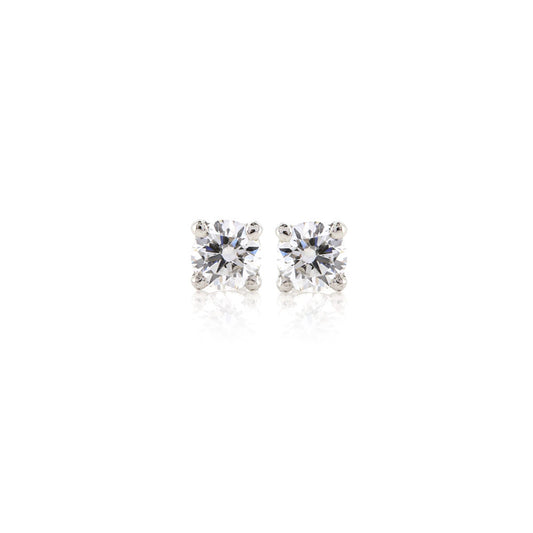 Martini Diamond 0.38ct Stud Earrings - Platinum Stud Earrings