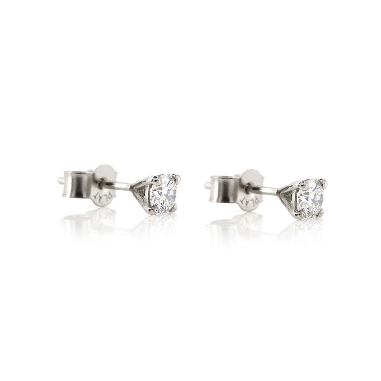 Martini Diamond 0.38ct Stud Earrings - Platinum Stud Earrings