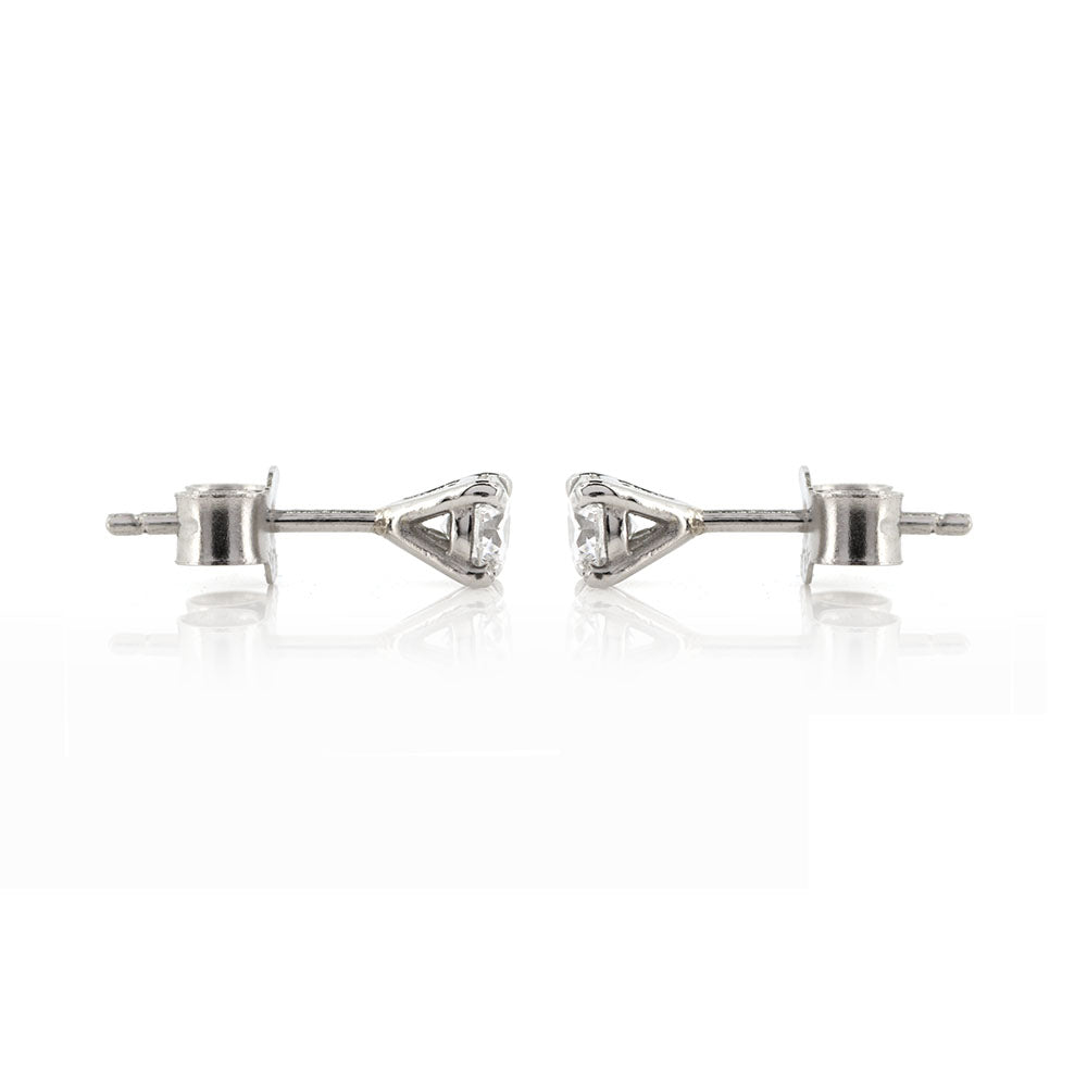 Martini Diamond 0.38ct Stud Earrings - Platinum Stud Earrings