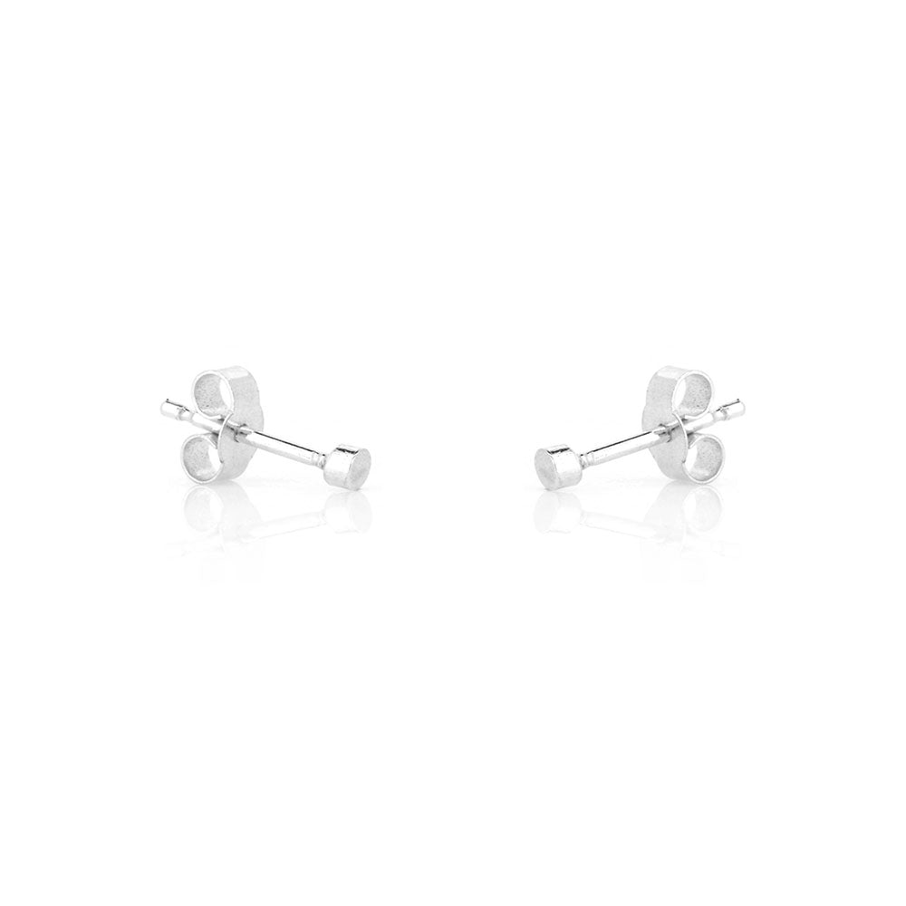 Micro Dot 2mm Stud Earrings - Sterling Silver Stud Earrings