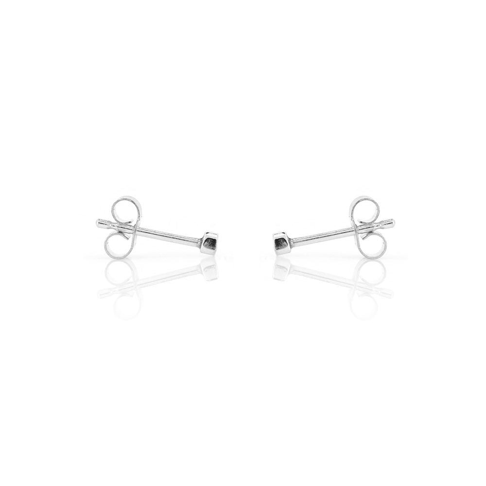 Micro Dot 2mm Stud Earrings - Sterling Silver Stud Earrings