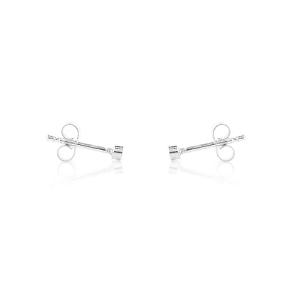 Micro Dot 3mm Stud Earrings - Sterling Silver Stud Earrings