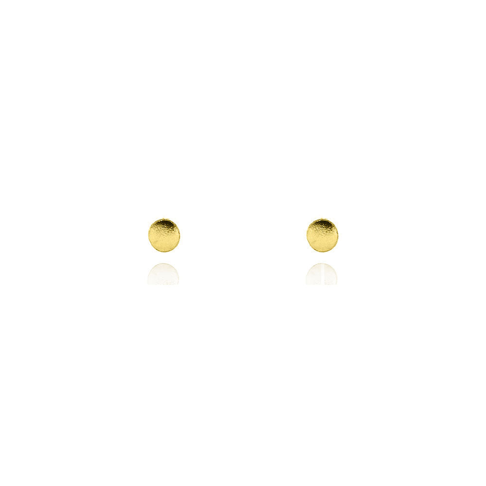 Micro Dot 3mm Stud Earrings - Yellow Gold Vermeil Stud Earrings