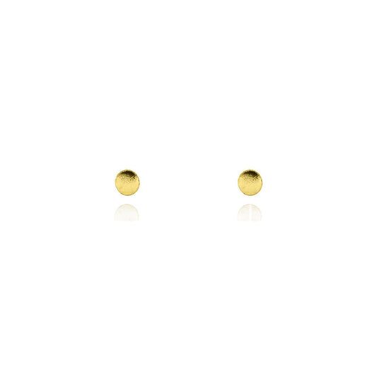 Micro Dot 3mm Stud Earrings - Yellow Gold Vermeil Stud Earrings