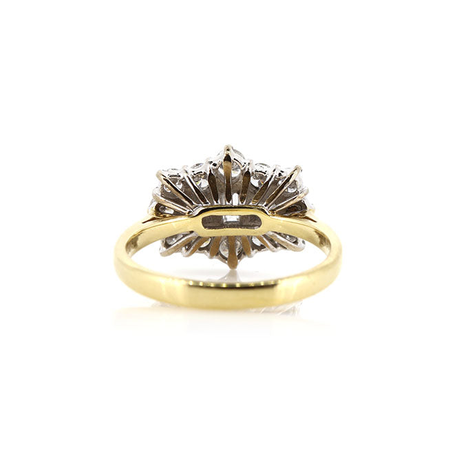 Pre-Owned - Diamond Rhombic Cluster Ring