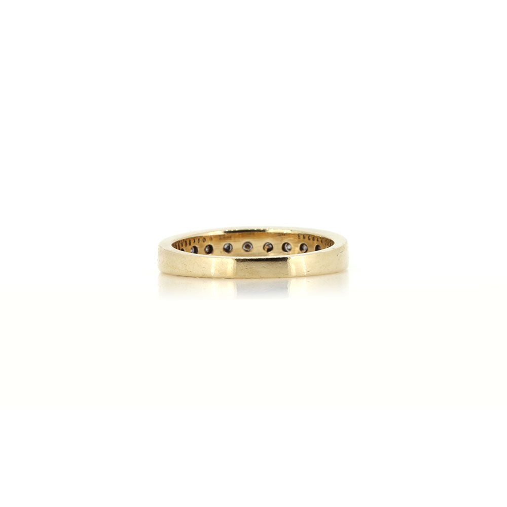 Pre-Owned - Diamond Channel Set Half Eternity Ring Rings