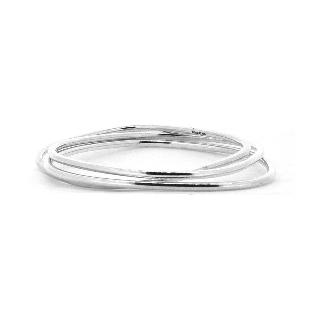 Triple Chunky Interlinking Bangle