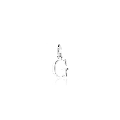 Initial "G" Charm - Sterling Silver Pendants and Charms