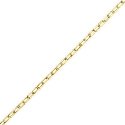 Angled Filed Trace Chain - 9ct Yellow Gold - 18 Inch Chains