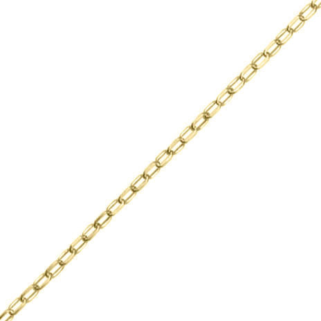 Angled Filed Trace Chain - 9ct Yellow Gold - 20 Inch Chains