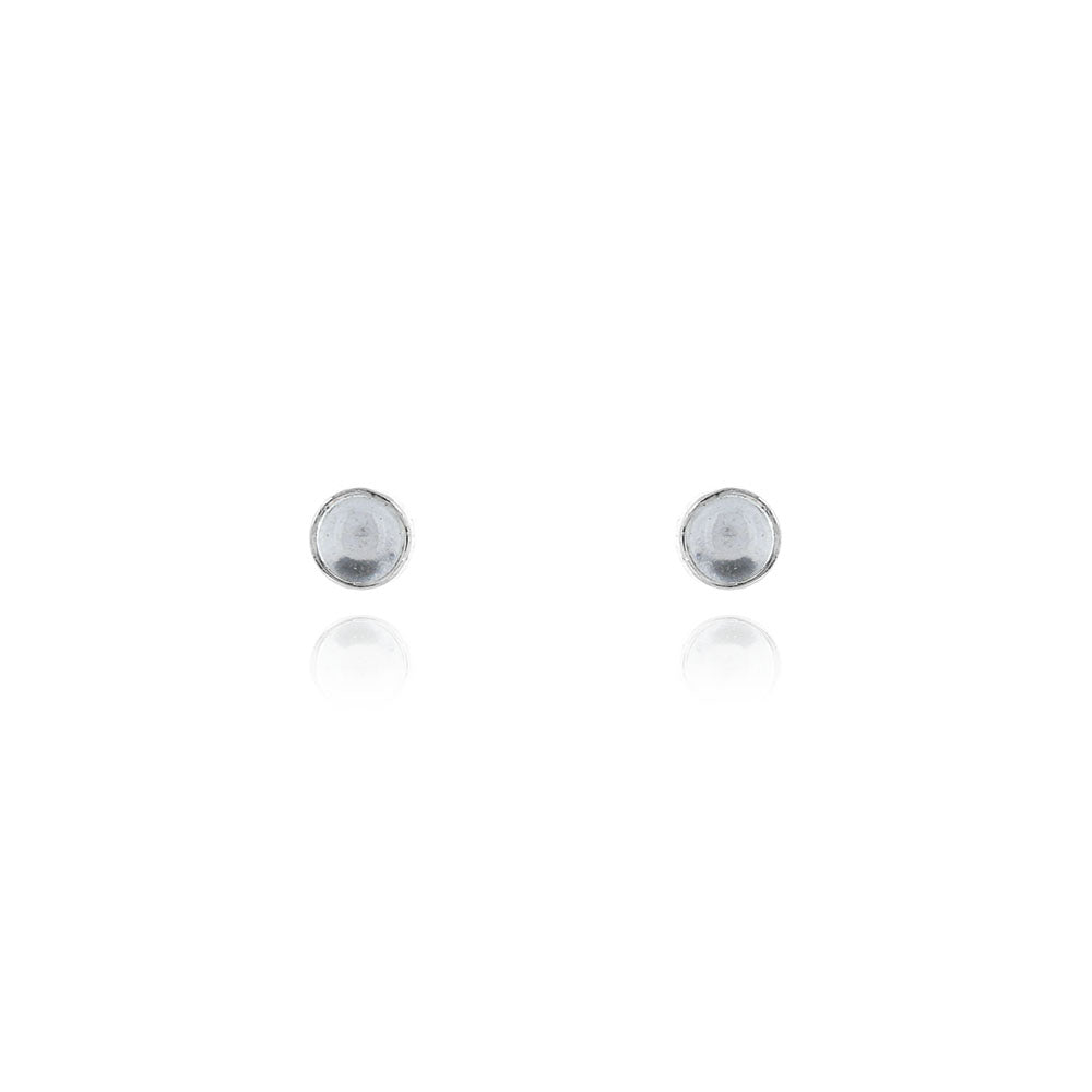 Iria Sky Blue Topaz 3mm Stud Earrings - Sterling Silver Stud Earrings