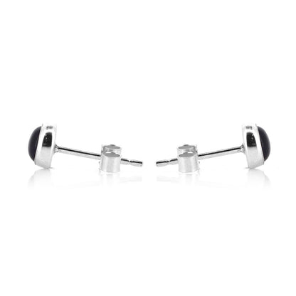 Iria Amethyst 5mm Stud Earrings - Sterling Silver Stud Earrings