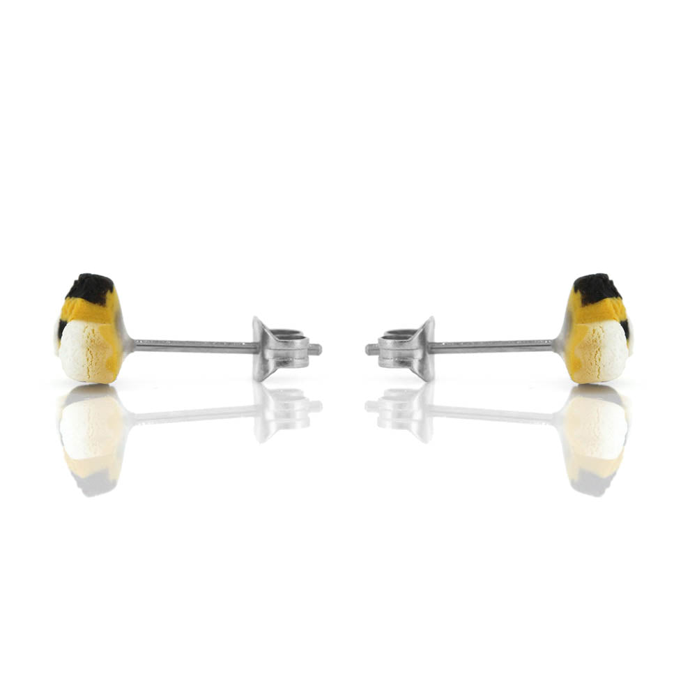 Teeny Bee Polymer Clay Stud Earrings - Surgical Steel Stud Earrings