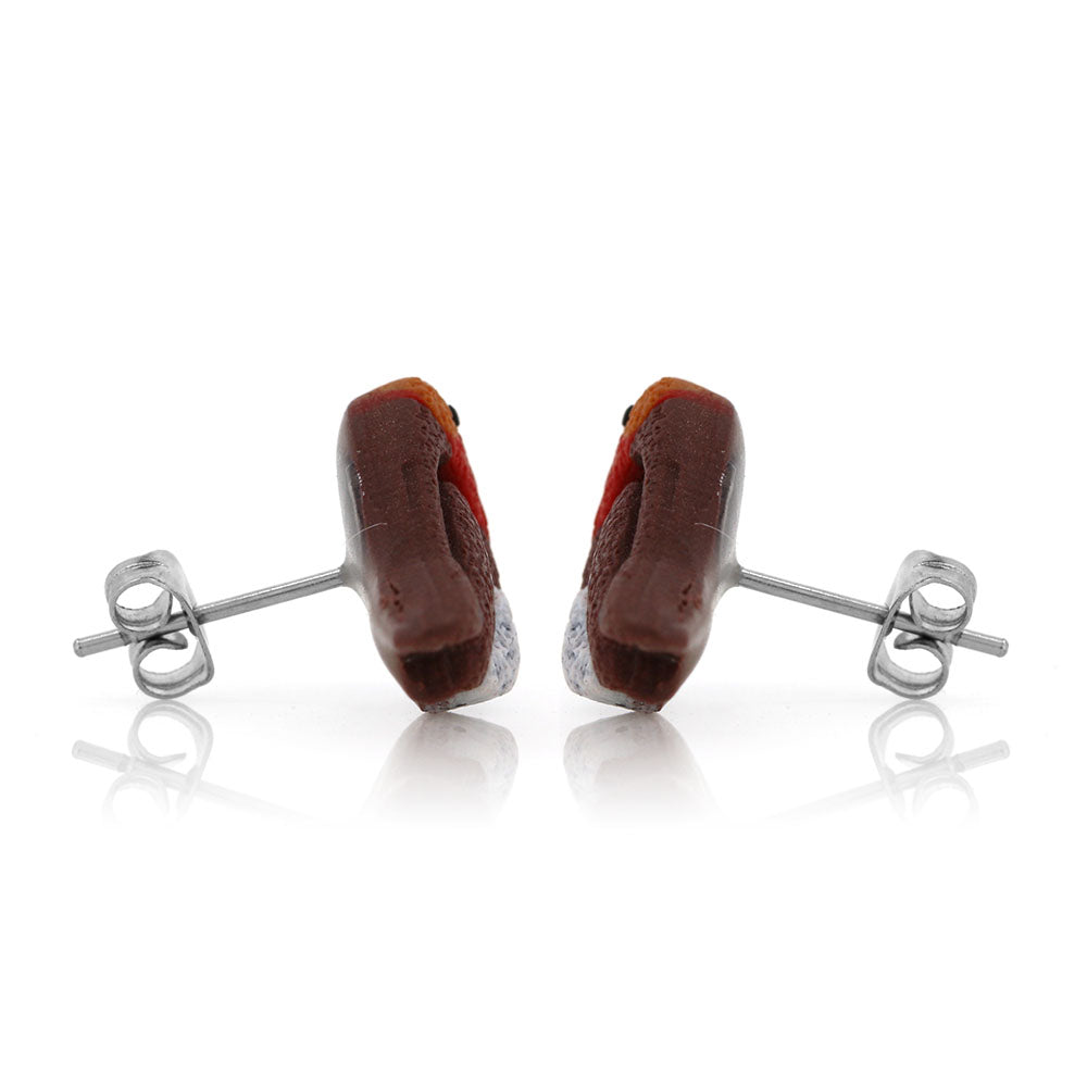 Robin Polymer Clay Stud Earrings - Surgical Steel Stud Earrings