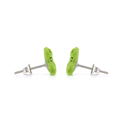 Frog Polymer Clay Stud Earrings - Surgical Steel